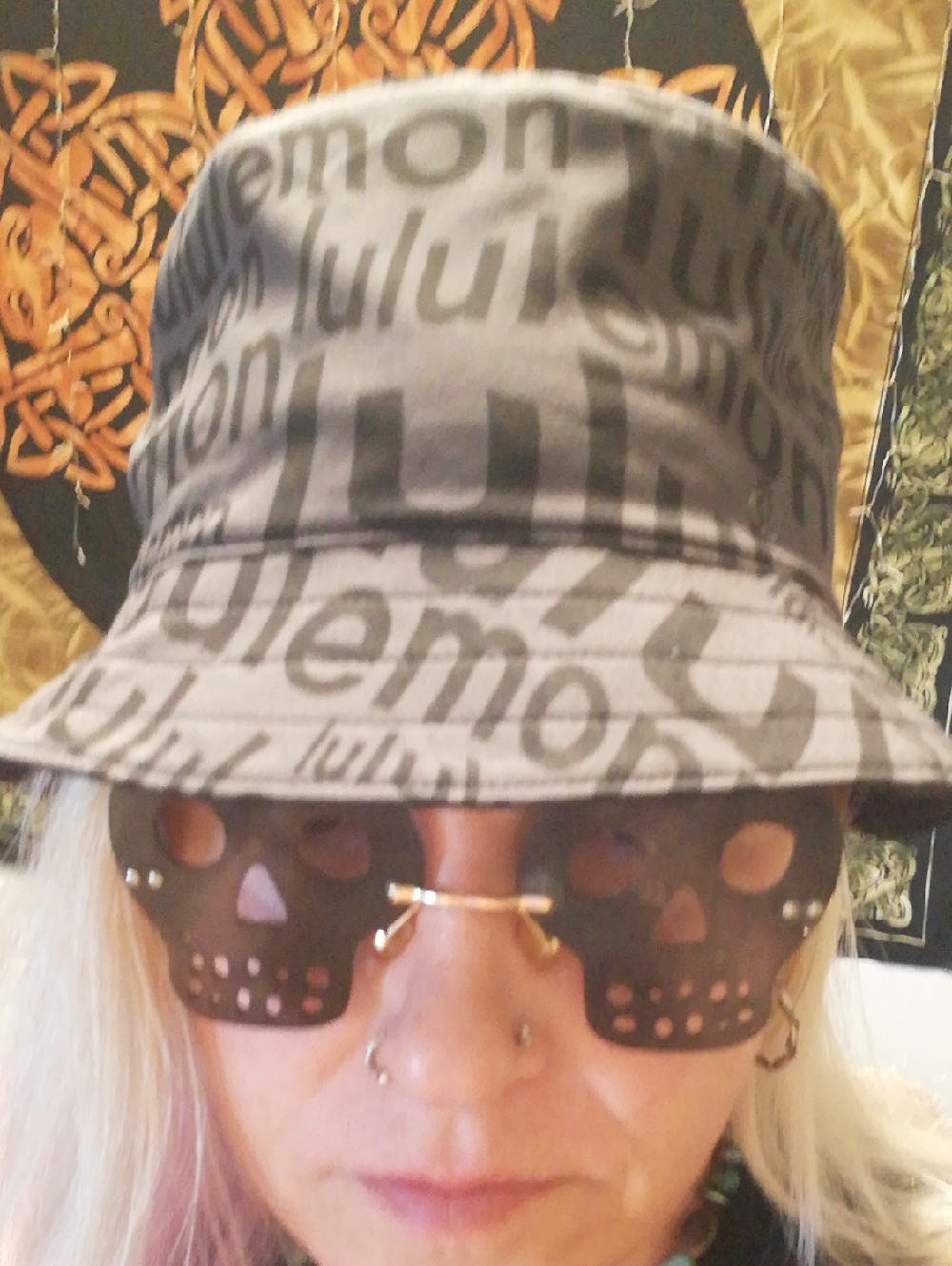 lululemon athletica gray logo bucket hat